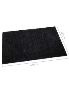 Wicotex Deurmat-kokosmat zwart 80x120cm