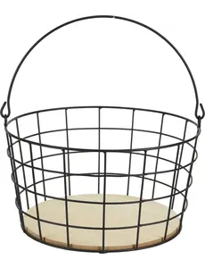 Home & Styling Mand Metaal met Handvat 28 cm