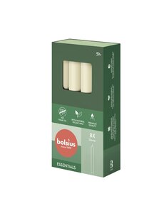 Bolsius Dinerkaarsen 8 stuks ivoor