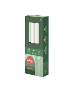 Bolsius Dinerkaarsen 8 stuks cloudy white 8 branduren