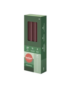 Bolsius Dinerkaarsen 8 stuks velvet red