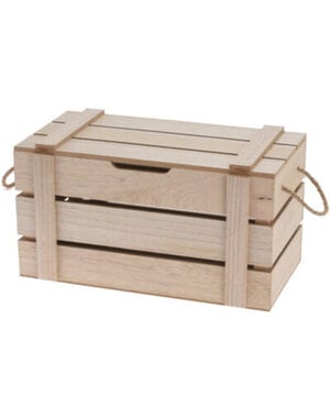  Houten kistje 18x18x34,30cm Naturel