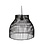 Hanglamp zwart 36x36x30cm