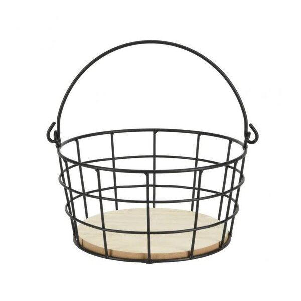 Home & Styling Mand metaal met handvat Ø19cm