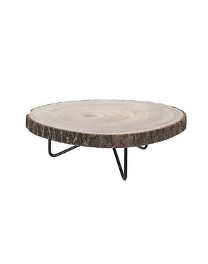  Tafeltje hout rond 40cm