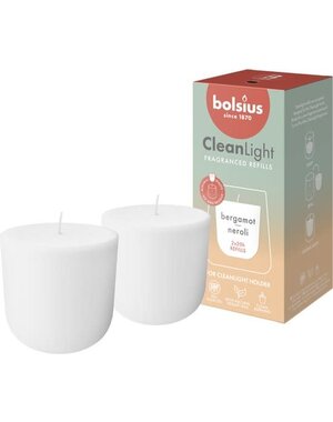 Bolsius Cleanlight refill bergamot & neroli