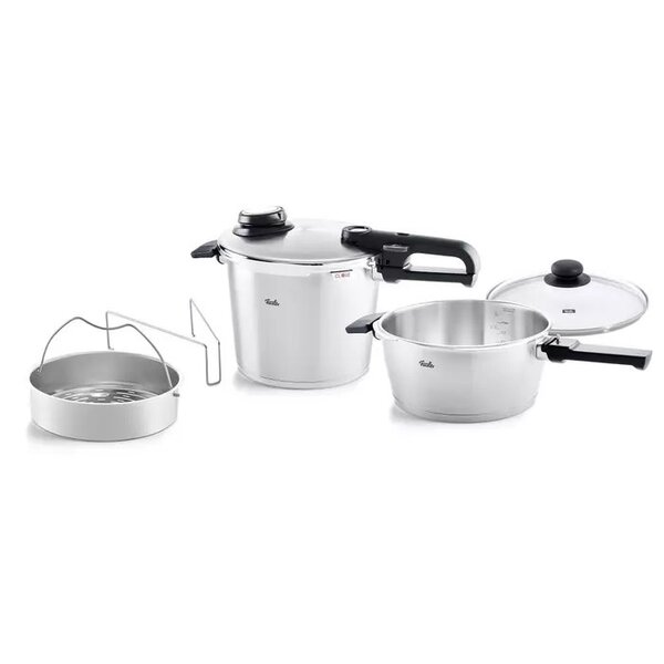 Fissler Snelkookpannenset  3,5L + 6L Vitavit Premium Fissler met glasdeksel