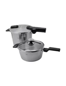 Fissler Snelkookset Fissler Vitaquick Premium met Glasdeksel 3,5L+6L