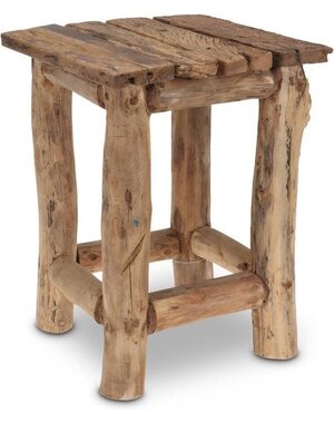  Kruk gerecycled Teak hout