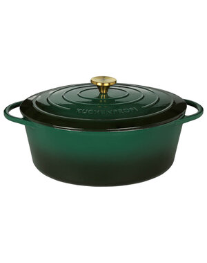 Kuchen Profi Braadpan 33cm ovaal racing green PROVENCE Küchenprofi