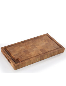 Zassenhaus Hakblok ingelegd 45x25x4cm eikenhout