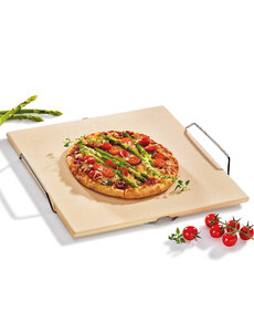 Kuchen Profi Pizzasteen 35x38cm met rvs houder