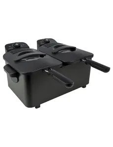 Inventum Friteuse koude zone dubbel 2x2,5L zwart 2x1800W