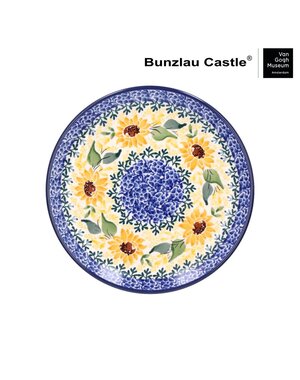 Bunzlau Castle Gebaksbord 16cm Sunflowers Van Gogh