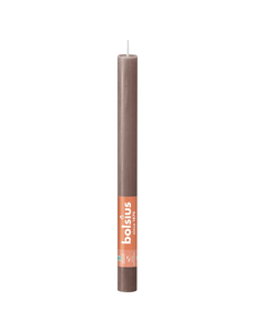 Bolsius Tafelkaars rustiek taupe 27x2,3cm