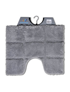 Wicotex Toiletmat ruit grijs 50x60cm