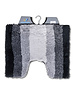 Wicotex Toiletmat regenboog zwart grijs 50x60cm