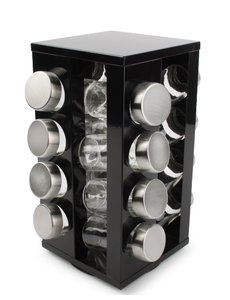 Salt en Pepper Kruidenrek 17 delig zwart SOHO