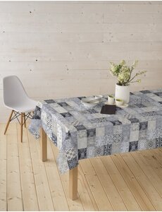 Wicotex Tafeltextiel Castillo grijs Gecoat