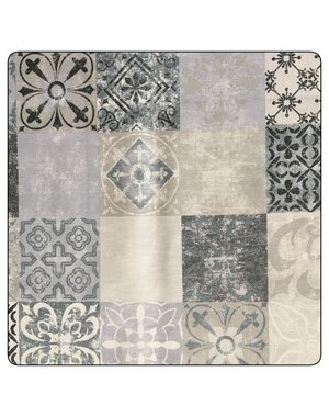 Wicotex Tafeltextiel gecoat Castillo grijs