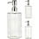 Home & Styling Zeepdispenser glas 400ml 2 assorti