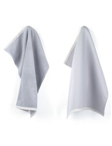 Bunzlau Castle Set keuken- en theedoek Solid Grey