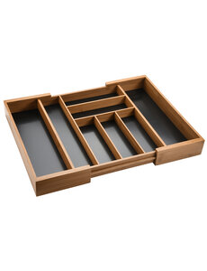 Kesper Bestekbak donker Bamboe Uitschuifbaar