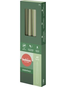Bolsius Gotische kaarsen 4 stuks fresh olive