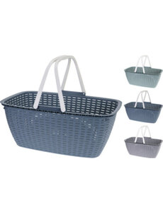 Excellent Houseware Wasmand 35L met handvat 3 assorti