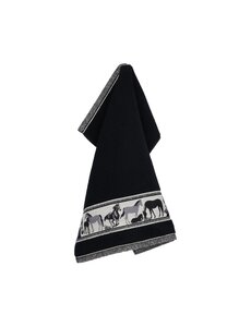 Bunzlau Castle Keukendoek Horse Black