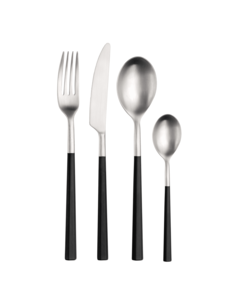 Pintinox Bestekset 6 persoons 24 delig Hive zwart