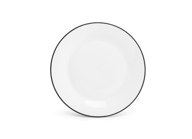 Basic White Black Rim