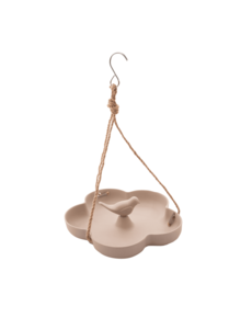 Point-Virgule Vogelbad/voederschaal uit bamboevezel taupe