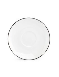 BonBistro Schotel 14,5cm black rim Basic White
