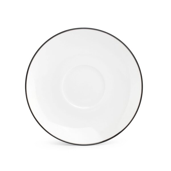 BonBistro Schotel 14,5cm black rim Basic White