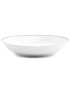 BonBistro Diep bord 21xH4cm coupe black rim Basic White