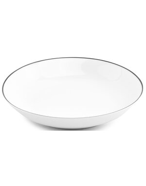 BonBistro Bord diep 21xH4cm coupe black rim Basic White