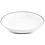 BonBistro Bord diep 21xH4cm coupe black rim Basic White