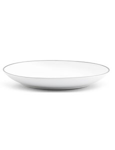 BonBistro Plat bord 15cm coupe black rim Basic White