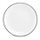 BonBistro Bord plat 15cm coupe black rim Basic White