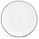 BonBistro Plat bord 20,5cm coupe black rim Basic White