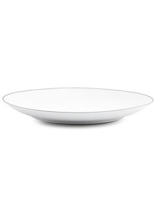 BonBistro Plat bord 26,5cm coupe black rim Basic White