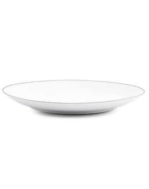 BonBistro Plat bord 26,5cm coupe black rim Basic White