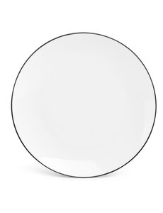 BonBistro Bord plat 26.5cm coupe black rim Basic White