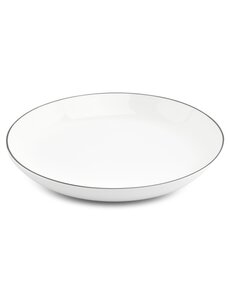BonBistro Bord diep 27xH4cm coupe black rim Basic White