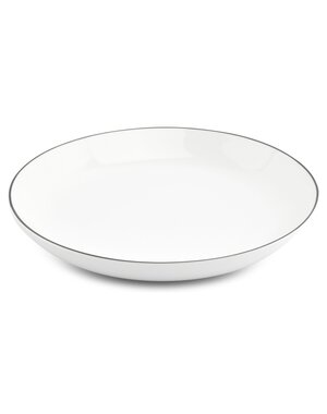 BonBistro Bord diep 27xH4cm coupe black rim Basic White