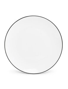 BonBistro Bord plat 24cm coupe black rim Basic White