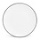 BonBistro Bord plat 24cm coupe black rim Basic White