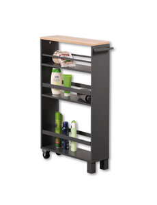 Kesper Opbergtrolley 50x15x79cm donkergrijs