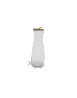 Cosy & Trendy Drankdispenser glas 4.7 liter houten deksel